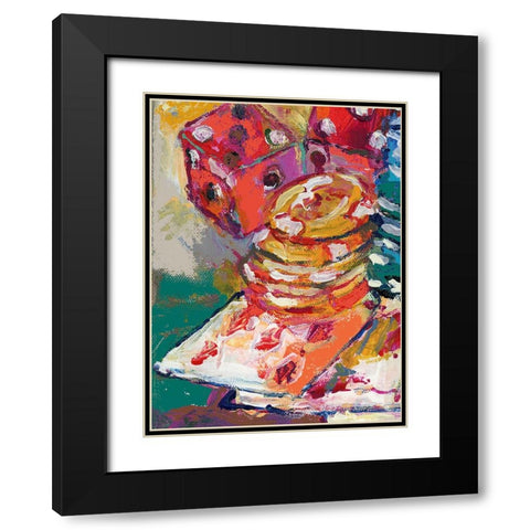 Chips 2 Black Modern Wood Framed Art Print with Double Matting by Wallich, Richard