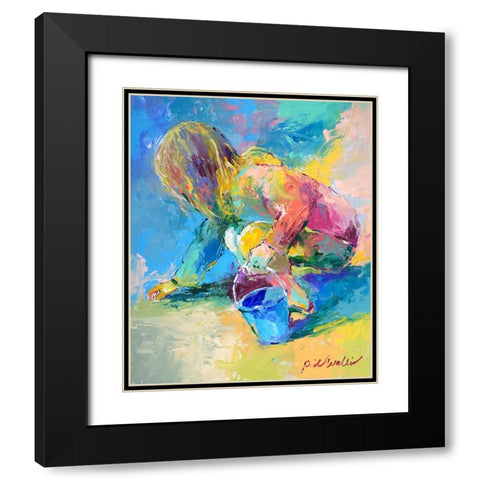 Jaden 3 Black Modern Wood Framed Art Print with Double Matting by Wallich, Richard