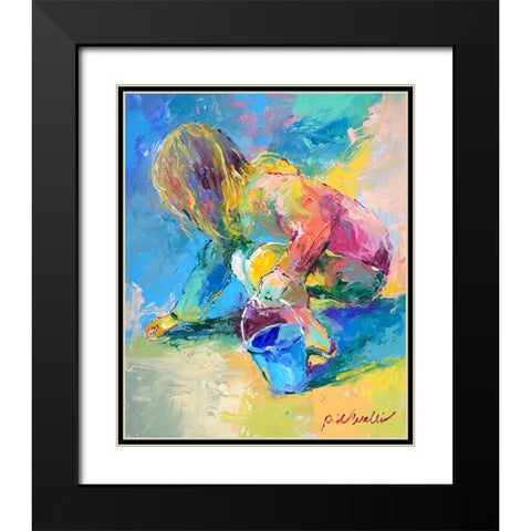 Jaden 3 Black Modern Wood Framed Art Print with Double Matting by Wallich, Richard