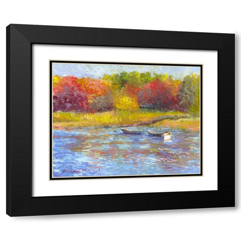 Kennibunkport Black Modern Wood Framed Art Print with Double Matting by Wallich, Richard