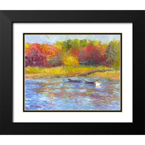 Kennibunkport Black Modern Wood Framed Art Print with Double Matting by Wallich, Richard