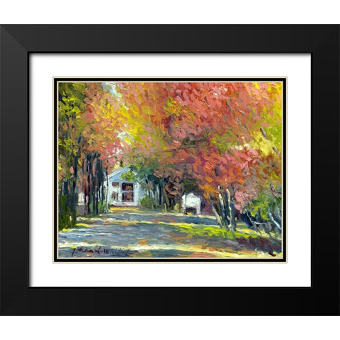 Ocean Park Black Modern Wood Framed Art Print with Double Matting by Wallich, Richard