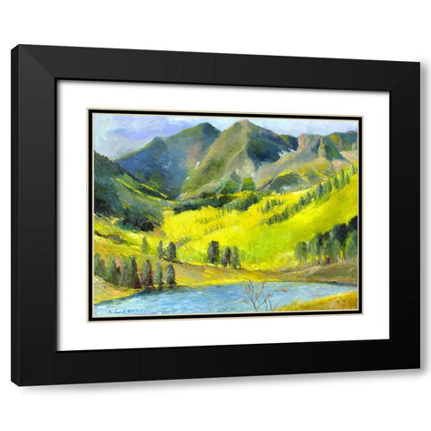 Marron Bells Black Modern Wood Framed Art Print with Double Matting by Wallich, Richard