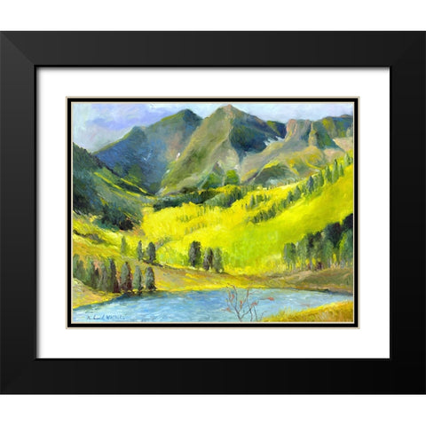 Marron Bells Black Modern Wood Framed Art Print with Double Matting by Wallich, Richard