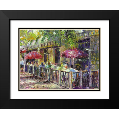 Boulder Black Modern Wood Framed Art Print with Double Matting by Wallich, Richard