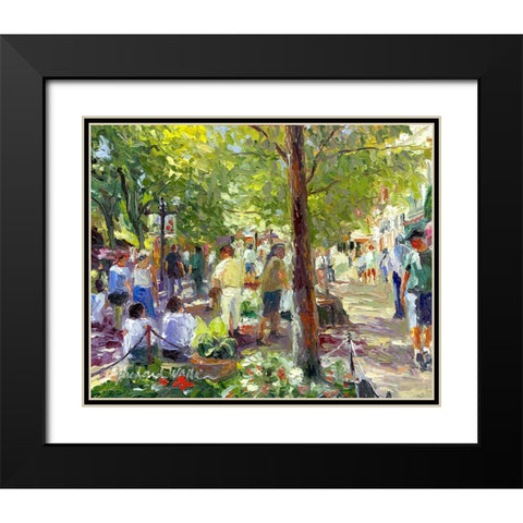 Massage Black Modern Wood Framed Art Print with Double Matting by Wallich, Richard