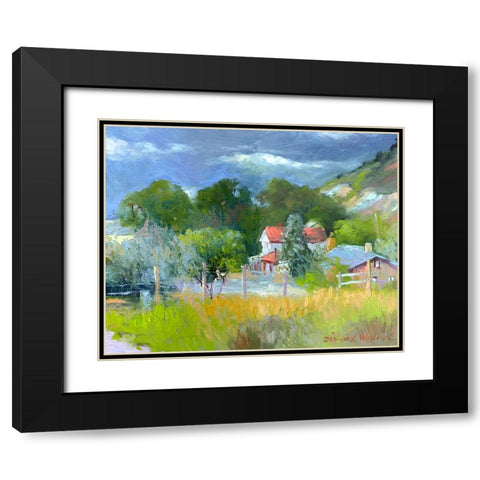 Rooney Ranch 6 Black Modern Wood Framed Art Print with Double Matting by Wallich, Richard