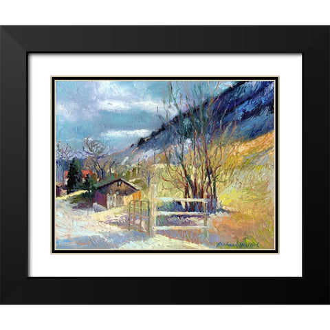 Rooney Ranch 7 Black Modern Wood Framed Art Print with Double Matting by Wallich, Richard