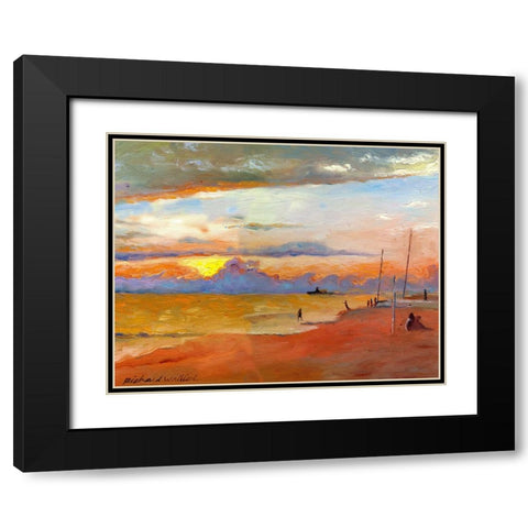 Mexico Black Modern Wood Framed Art Print with Double Matting by Wallich, Richard