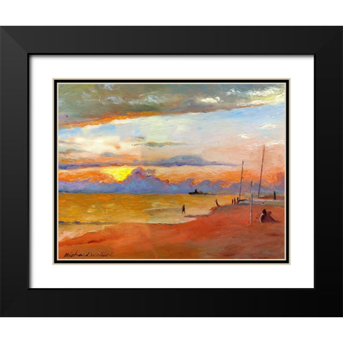 Mexico Black Modern Wood Framed Art Print with Double Matting by Wallich, Richard