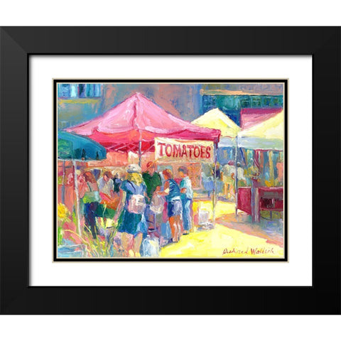 Tomatoes Black Modern Wood Framed Art Print with Double Matting by Wallich, Richard