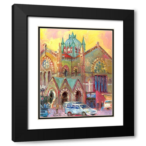 Bos_0002 Black Modern Wood Framed Art Print with Double Matting by Wallich, Richard