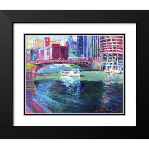 Chicago 2 Black Modern Wood Framed Art Print with Double Matting by Wallich, Richard