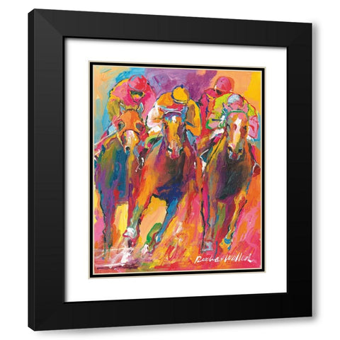 Delmar Black Modern Wood Framed Art Print with Double Matting by Wallich, Richard