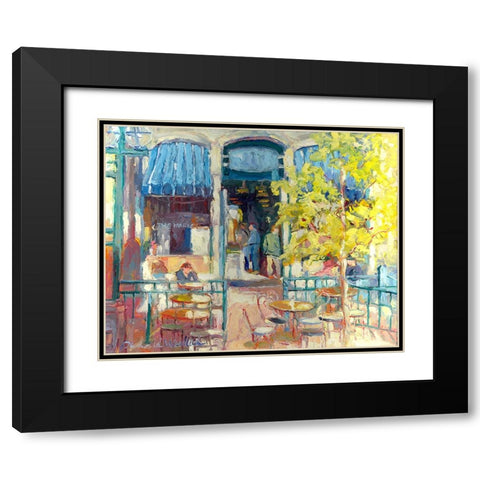 Denver A Black Modern Wood Framed Art Print with Double Matting by Wallich, Richard