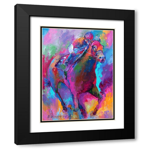 Horse 1 Black Modern Wood Framed Art Print with Double Matting by Wallich, Richard