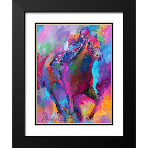 Horse 1 Black Modern Wood Framed Art Print with Double Matting by Wallich, Richard