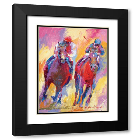 Derby 10 Black Modern Wood Framed Art Print with Double Matting by Wallich, Richard