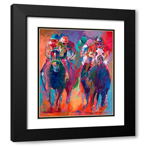 Derby 2 Black Modern Wood Framed Art Print with Double Matting by Wallich, Richard