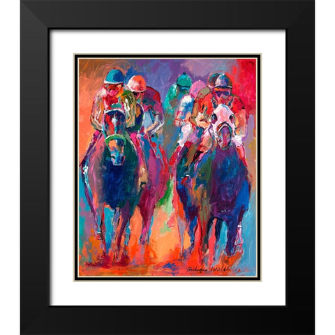 Derby 2 Black Modern Wood Framed Art Print with Double Matting by Wallich, Richard