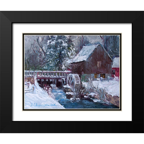Gilbert Black Modern Wood Framed Art Print with Double Matting by Wallich, Richard