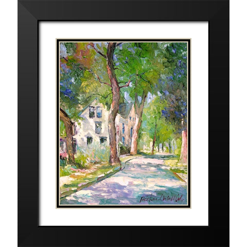 House Black Modern Wood Framed Art Print with Double Matting by Wallich, Richard