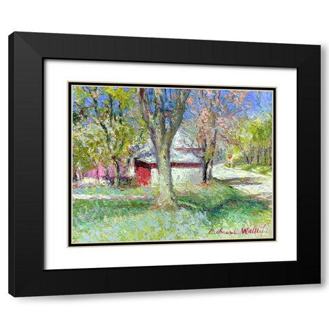 Morrison A Black Modern Wood Framed Art Print with Double Matting by Wallich, Richard
