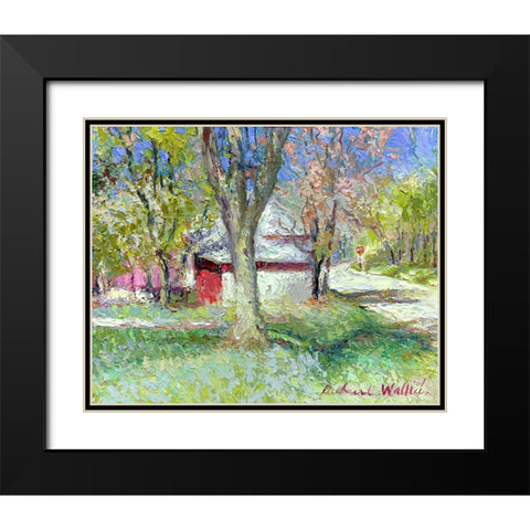 Morrison A Black Modern Wood Framed Art Print with Double Matting by Wallich, Richard