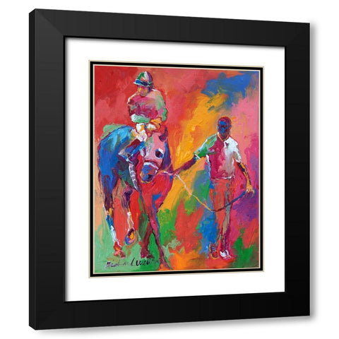 Paddock Black Modern Wood Framed Art Print with Double Matting by Wallich, Richard
