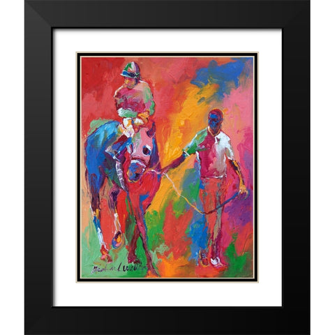 Paddock Black Modern Wood Framed Art Print with Double Matting by Wallich, Richard