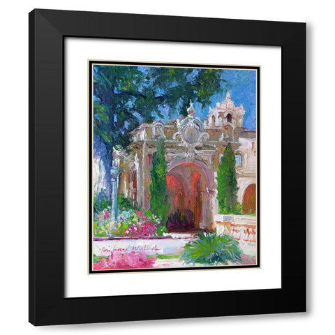 San Diego Black Modern Wood Framed Art Print with Double Matting by Wallich, Richard