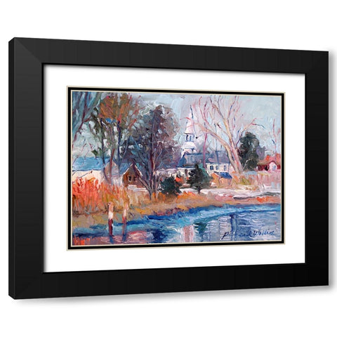 St. Paul Black Modern Wood Framed Art Print with Double Matting by Wallich, Richard