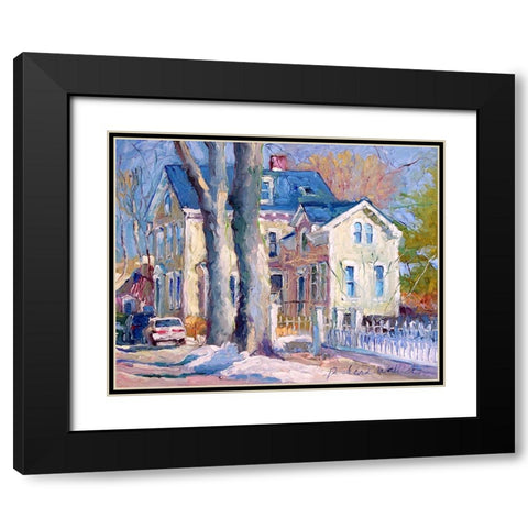 Wickford A Black Modern Wood Framed Art Print with Double Matting by Wallich, Richard