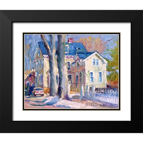 Wickford A Black Modern Wood Framed Art Print with Double Matting by Wallich, Richard