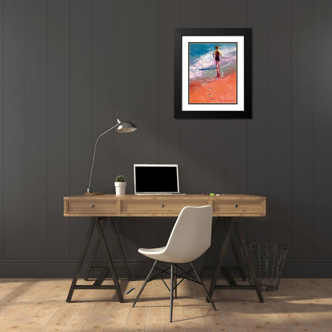 Jaden 1 Black Modern Wood Framed Art Print with Double Matting by Wallich, Richard