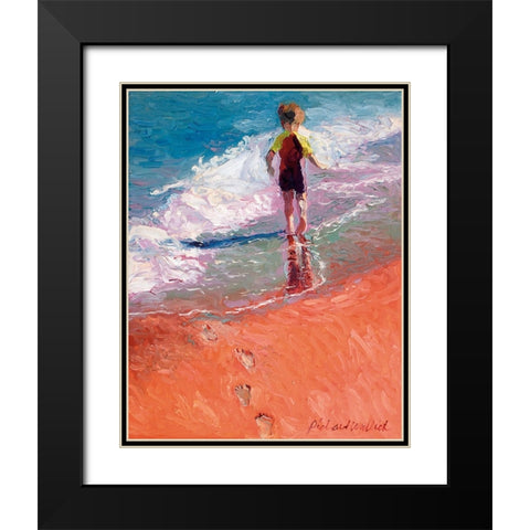Jaden 1 Black Modern Wood Framed Art Print with Double Matting by Wallich, Richard