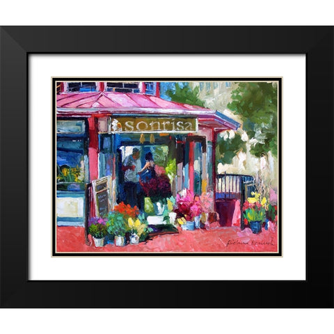 Sonrisa Black Modern Wood Framed Art Print with Double Matting by Wallich, Richard