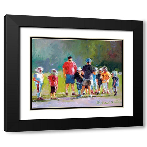 Super Bowl Black Modern Wood Framed Art Print with Double Matting by Wallich, Richard