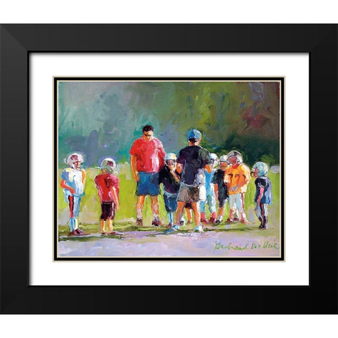 Super Bowl Black Modern Wood Framed Art Print with Double Matting by Wallich, Richard