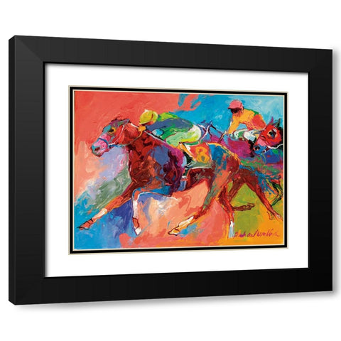 Horse 3 Black Modern Wood Framed Art Print with Double Matting by Wallich, Richard