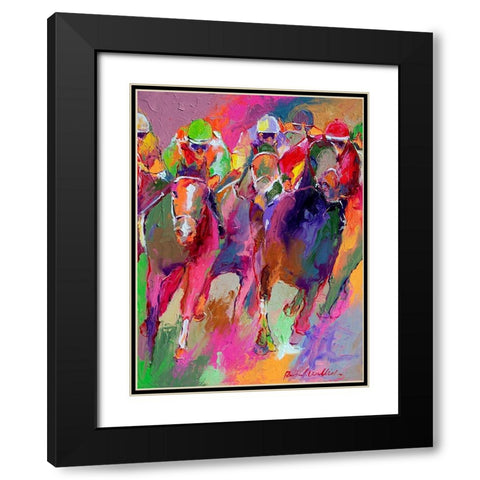 Race 5 Black Modern Wood Framed Art Print with Double Matting by Wallich, Richard