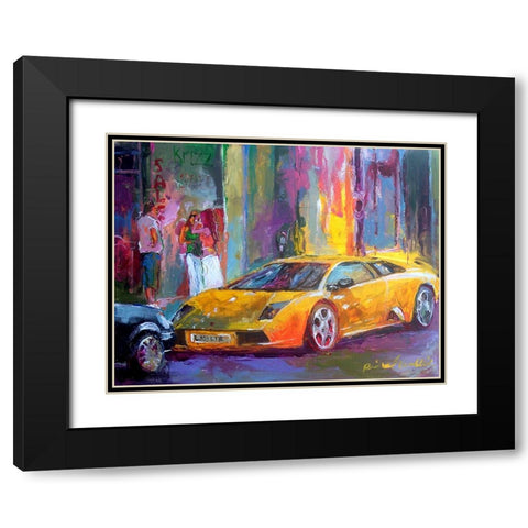 Lamb Black Modern Wood Framed Art Print with Double Matting by Wallich, Richard