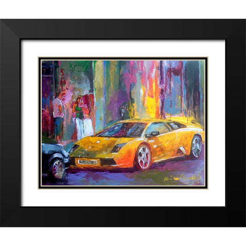 Lamb Black Modern Wood Framed Art Print with Double Matting by Wallich, Richard