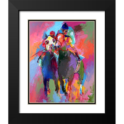 Racee Black Modern Wood Framed Art Print with Double Matting by Wallich, Richard