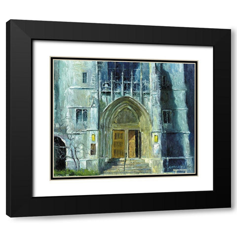 Chicago 1 Black Modern Wood Framed Art Print with Double Matting by Wallich, Richard