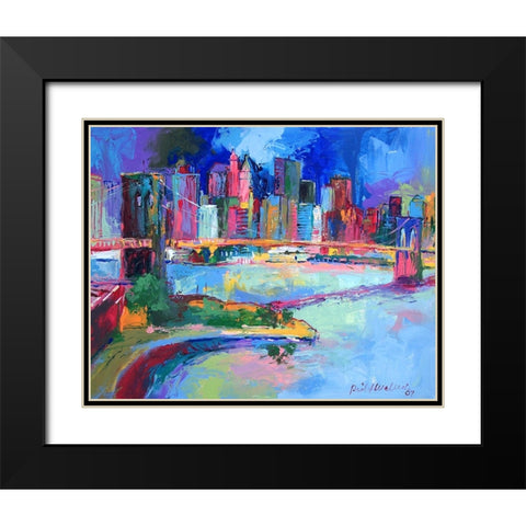 Brooklyn Black Modern Wood Framed Art Print with Double Matting by Wallich, Richard
