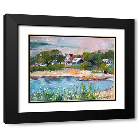 Cove Black Modern Wood Framed Art Print with Double Matting by Wallich, Richard