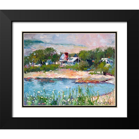 Cove Black Modern Wood Framed Art Print with Double Matting by Wallich, Richard