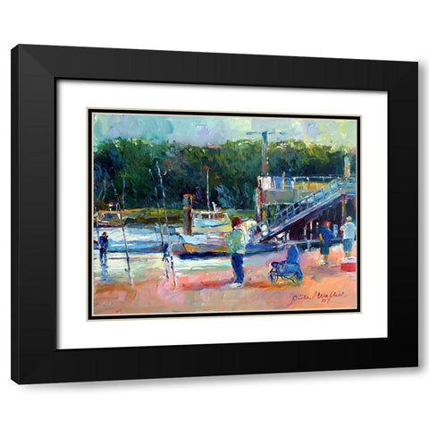 Saco Black Modern Wood Framed Art Print with Double Matting by Wallich, Richard