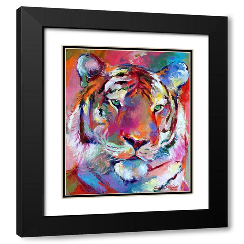 Tiger 4 Black Modern Wood Framed Art Print with Double Matting by Wallich, Richard